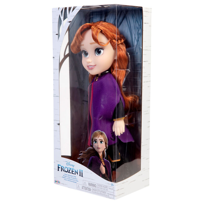 Muñeca Anna de Disney Frozen II de 38 cm con capa morada en caja - 4