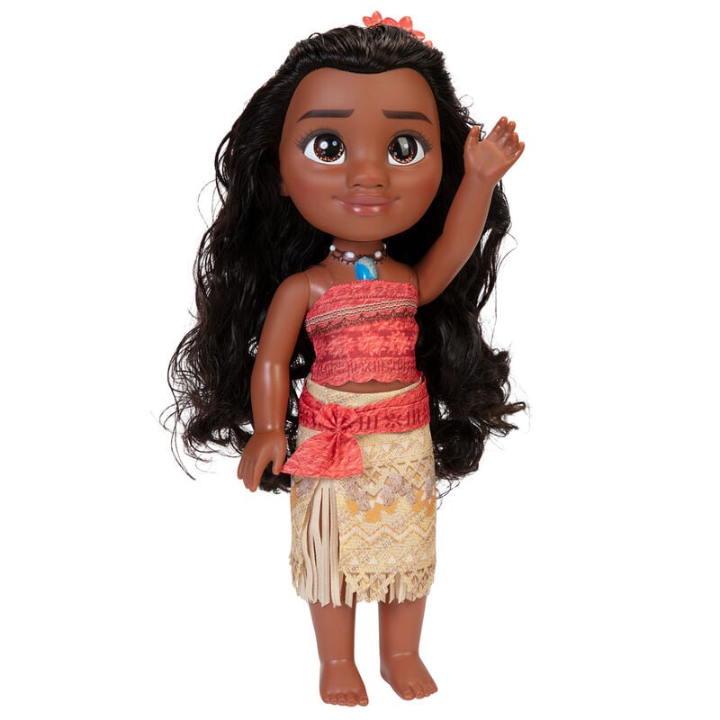 Muñeca Vaiana Disney de 38 cm con vestuario coral y beige