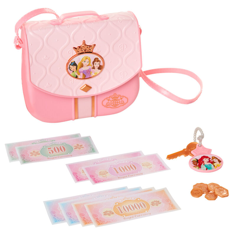 Bolso de viaje rosa Disney Princesas con llaves y dinero de juguete - 6