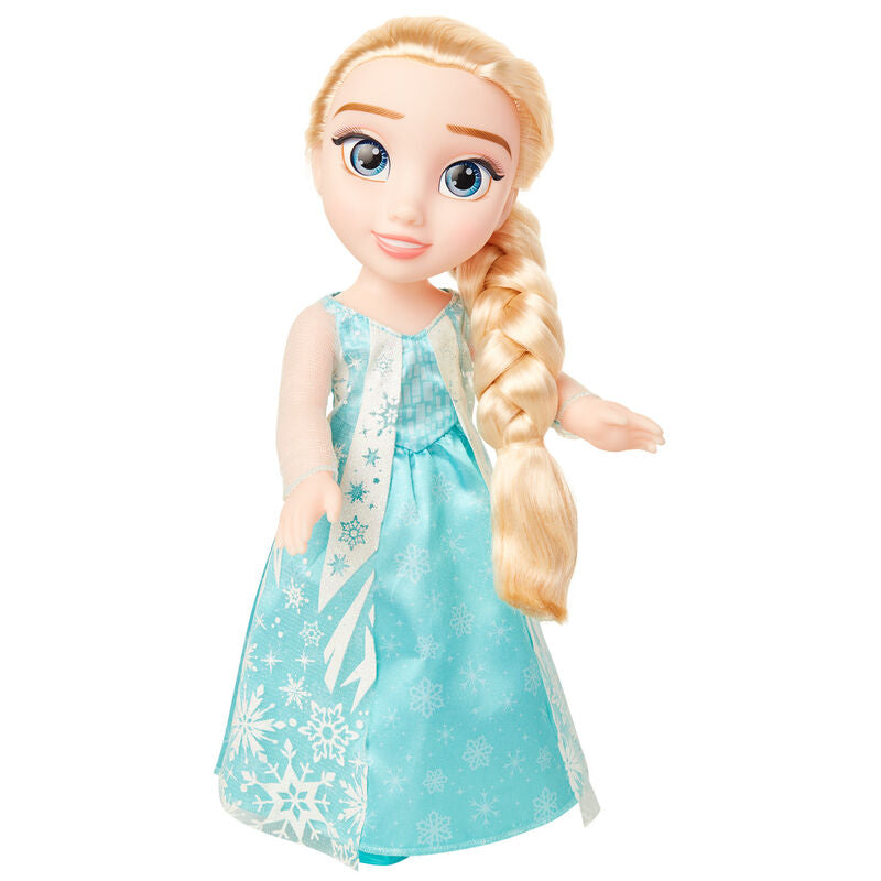Muñeca Elsa de Disney Frozen de 38 cm con vestido azul y trenza rubia - 4