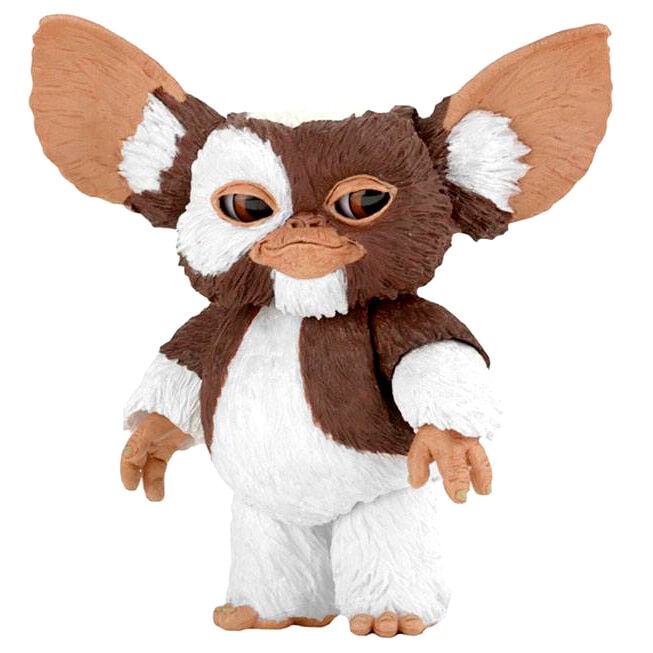 Figura articulada de Gizmo de Gremlins en tonos marrón y blanco