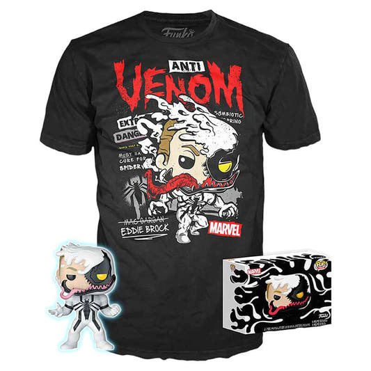 Set Funko POP! y camiseta negra Marvel Anti-Venom