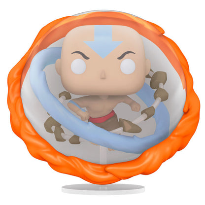 Figura FUNKO POP! de Aang en estado Avatar con efecto naranja y azul - 2