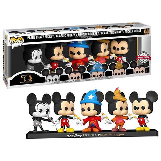 Set de 5 figuras Funko POP! de Mickey Mouse Disney Archives