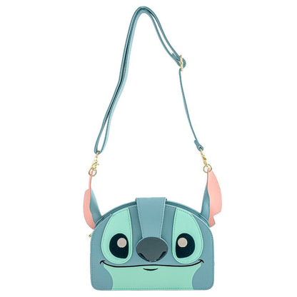Bolso bandolera Stitch Disney Loungefly azul turquesa