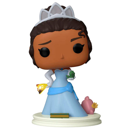 Figura Funko POP! Disney Princess Tiana con vestido azul y tiara - 2