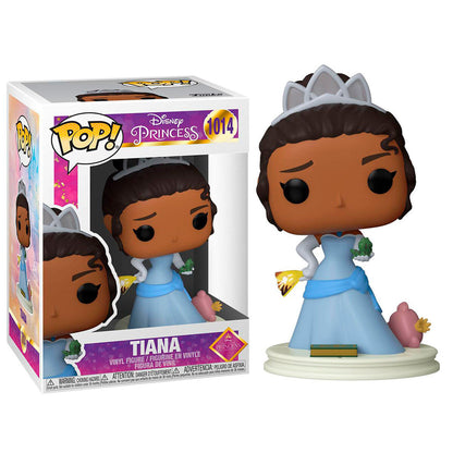 Figura Funko POP! Disney Princess Tiana con vestido azul y tiara