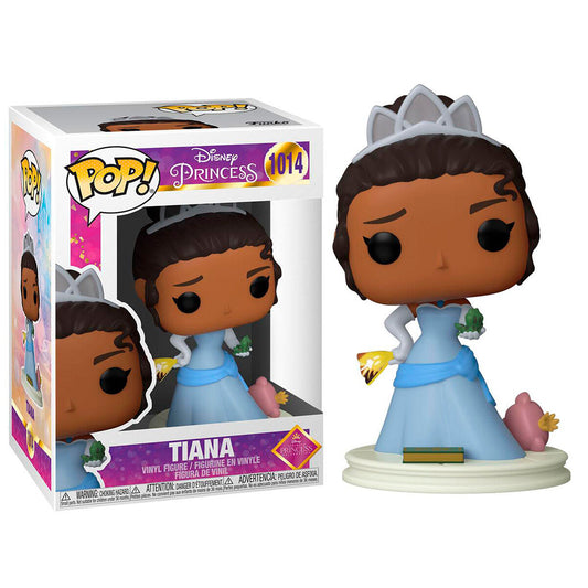 Figura Funko POP! Disney Princess Tiana con vestido azul y tiara