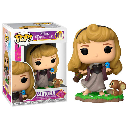 Figura Funko POP! Disney de Aurora con pájaro azul y ardilla - 2