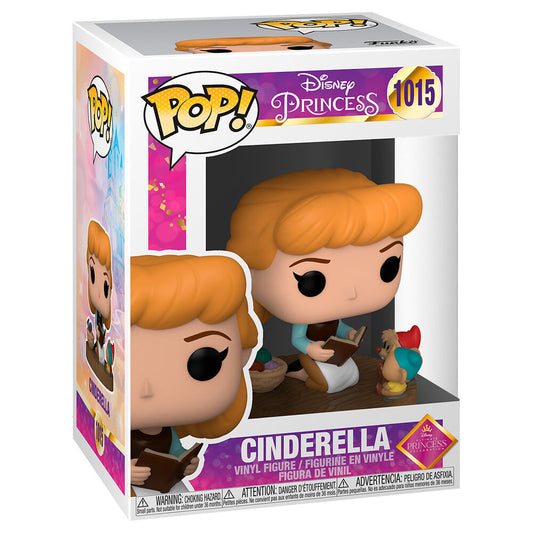 Figura Funko POP! Disney de Cenicienta con un libro en caja con ventana