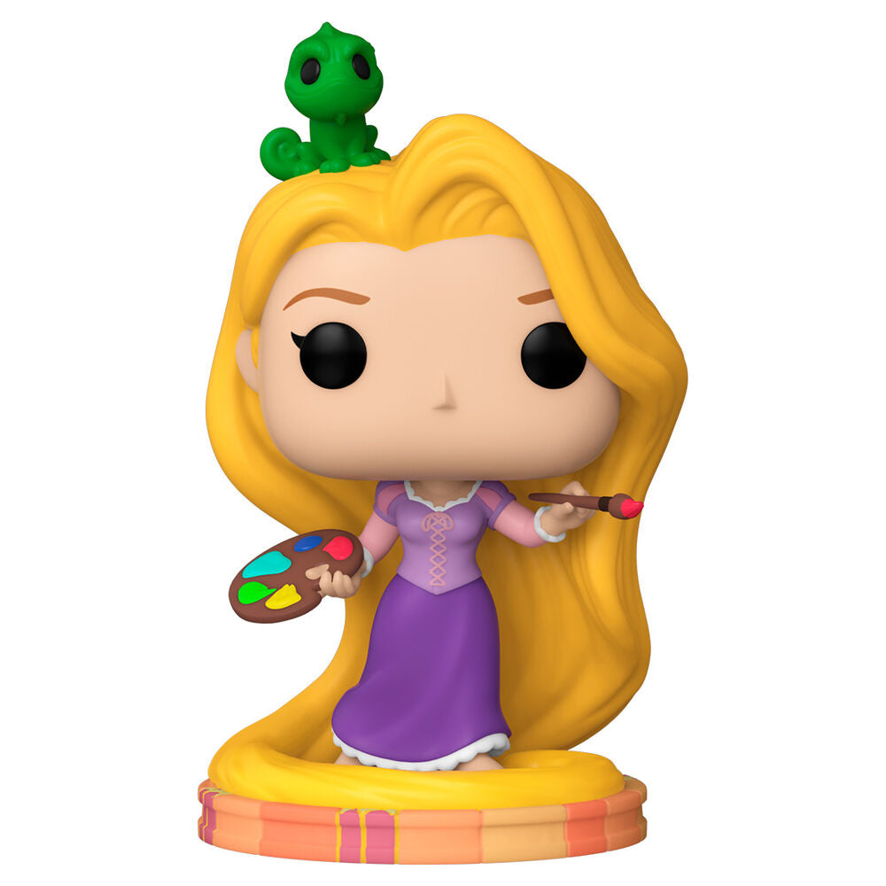 Figura Funko POP! de Rapunzel con Pascal, paleta y pincel