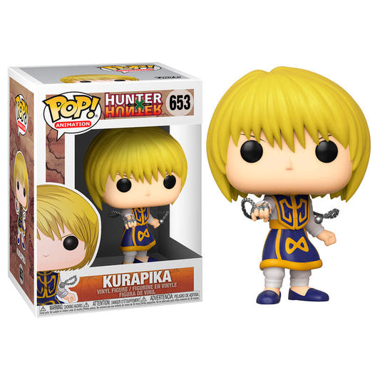 Figura Funko POP! de Kurapika de Hunter x Hunter con uniforme azul y dorado - 3