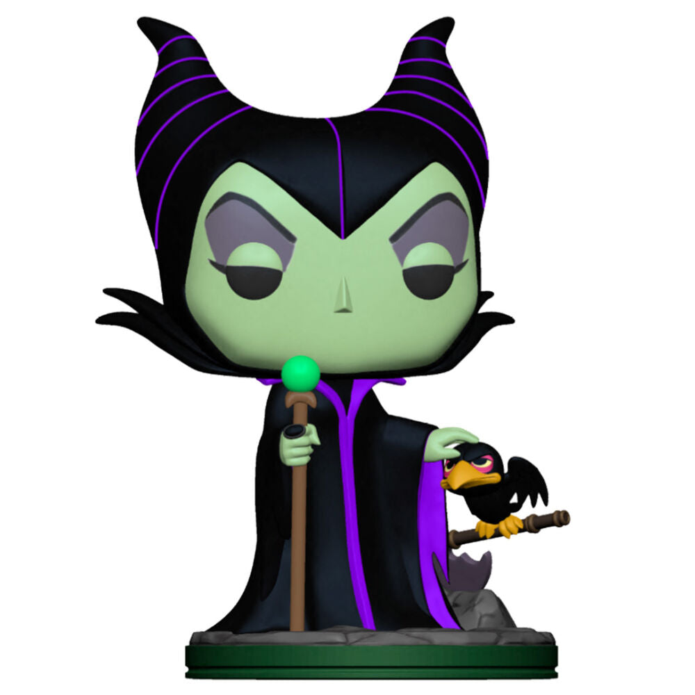 Figura Funko POP de Maleficent con cuervo y bastón