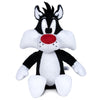 Peluche sentado de Silvestre de Looney Tunes en blanco y negro