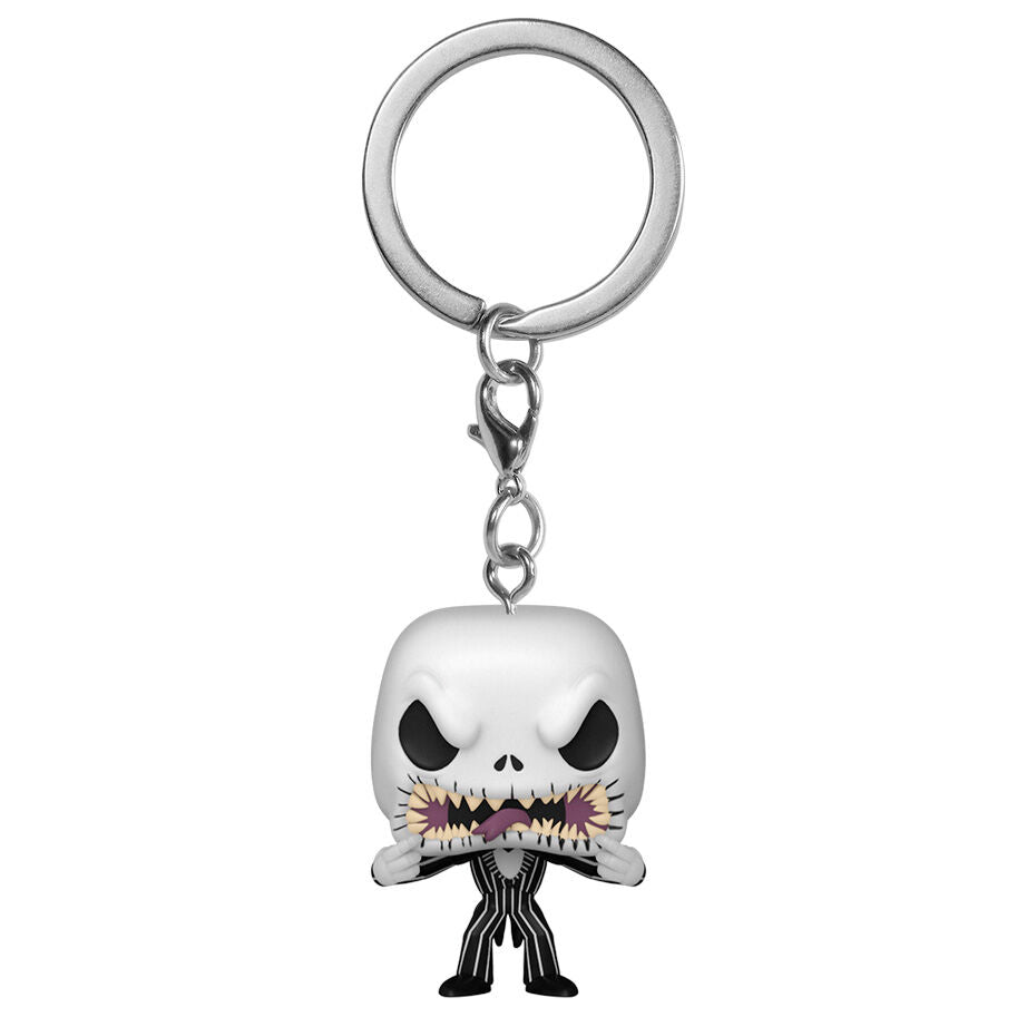 Llavero FUNKO Pocket POP de Jack Scary Face con traje de rayas