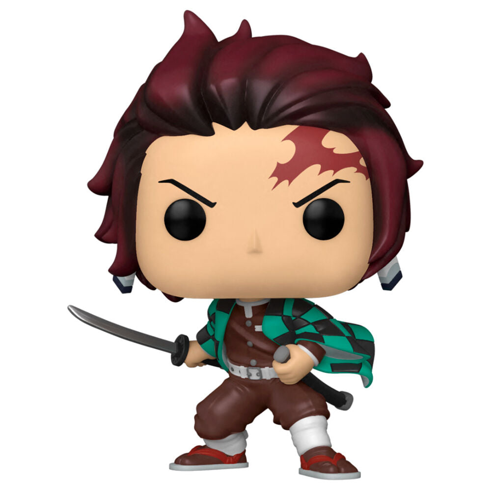 Figura Funko POP! de Tanjiro Kamado de Demon Slayer en su caja - 3