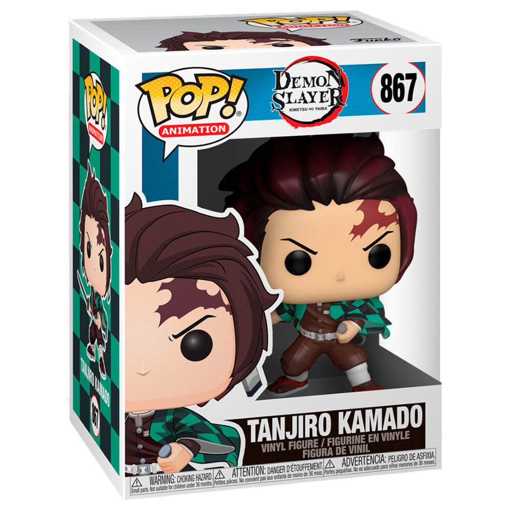Figura Funko POP! de Tanjiro Kamado de Demon Slayer en su caja