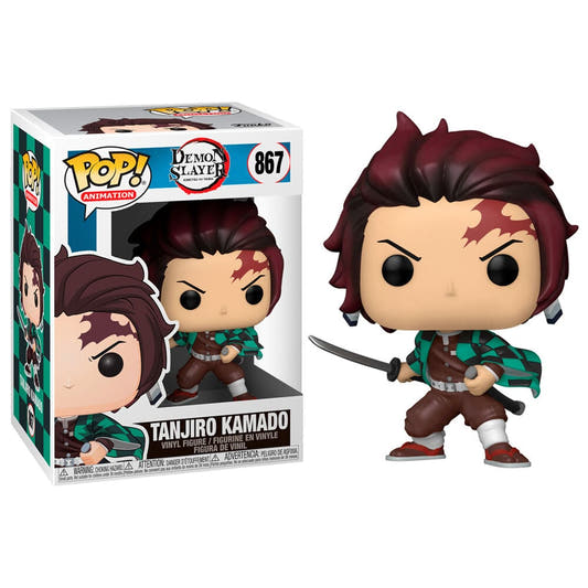 Figura Funko POP! de Tanjiro Kamado de Demon Slayer en su caja - 2