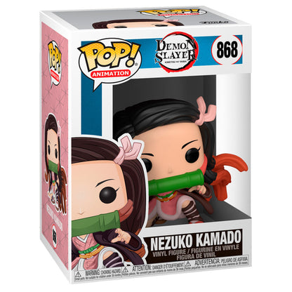 Figura Funko POP! de Nezuko Kamado con tubo de bambú - 3