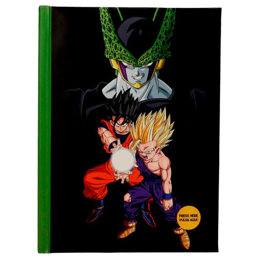 Cuaderno A5 Dragon Ball Z Cell Final Battle con portada luminosa