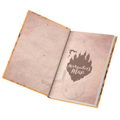 Cuaderno A5 de Harry Potter con portada del Mapa del Merodeador - 3