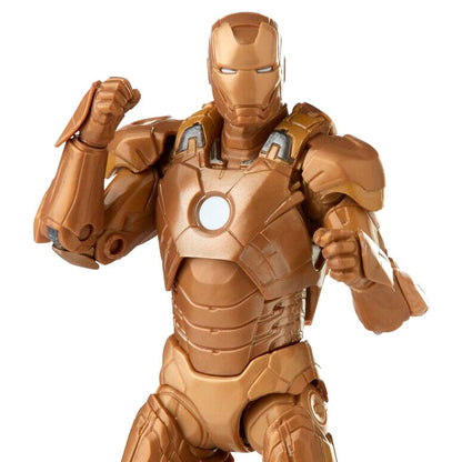 Figuras articuladas de Happy Hogan e Iron Man Mark XXI de 15 cm - 6