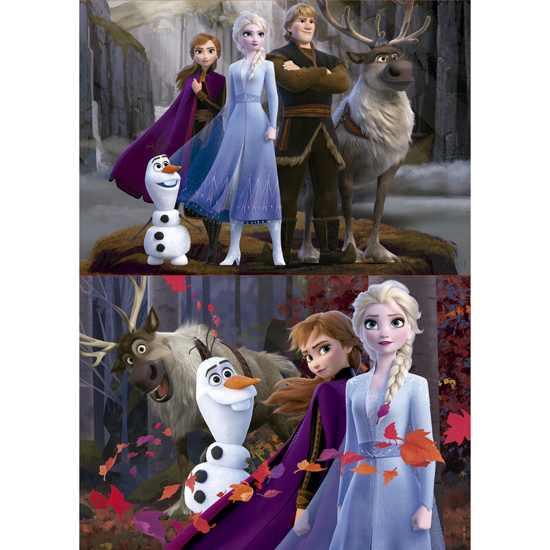 Caja con 2 puzzles de 100 piezas de Frozen II Disney - 2
