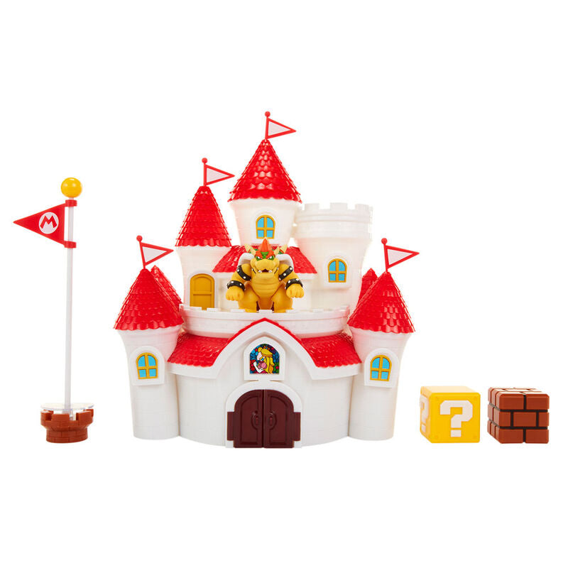 Playset del castillo Mushroom Kingdom de Super Mario Bros con Bowser y bloques - 3