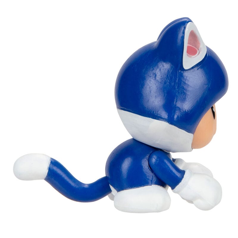 Figura Toad Felino azul de Super Mario en blíster - 3