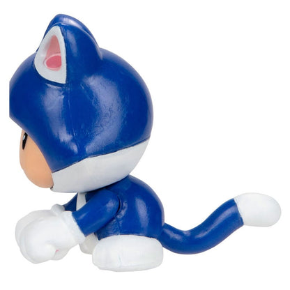 Figura Toad Felino azul de Super Mario en blíster - 4