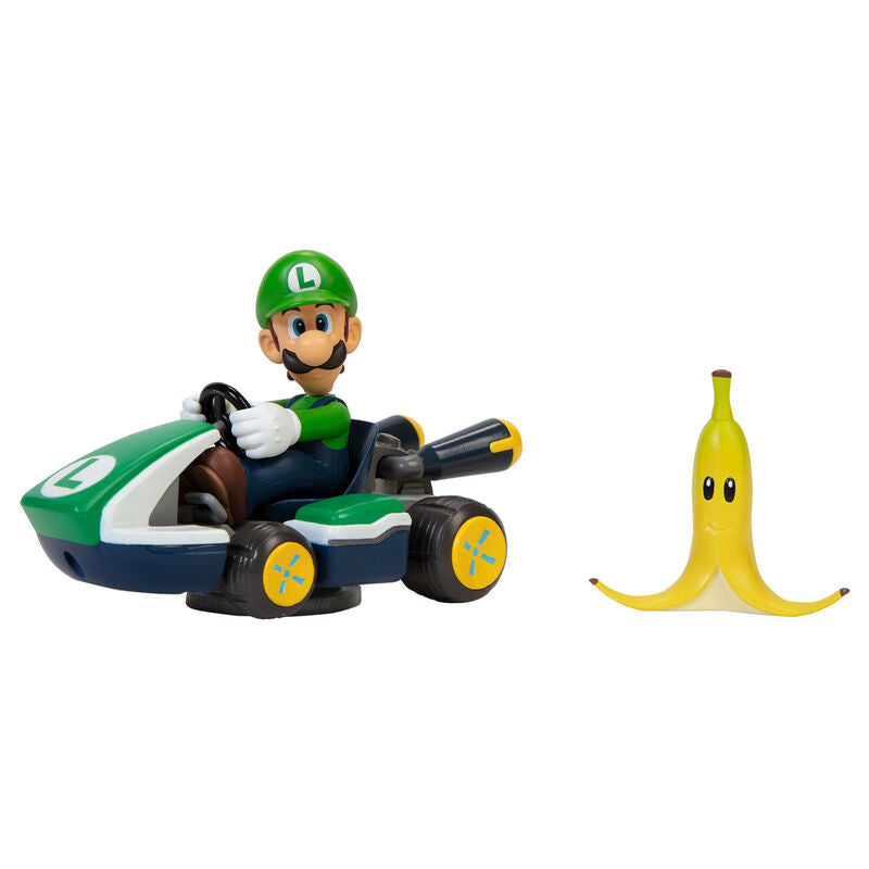 Coches Mario Kart de 6,5 cm con Mario y Luigi - 6