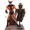 Figura Marvel Select Brown Lobezno Wolverine con garras y espada