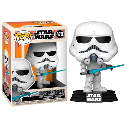 Figura Funko POP! Star Wars Concept Series Stormtrooper con sable azul - 2