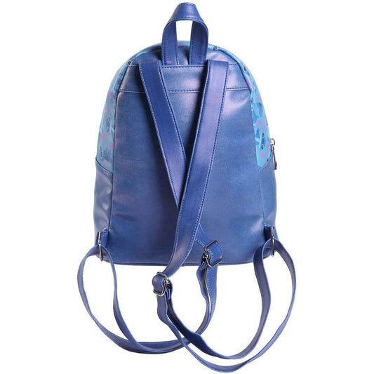 Mochila azul de Stitch Disney con estampado y bolsillo frontal - 2