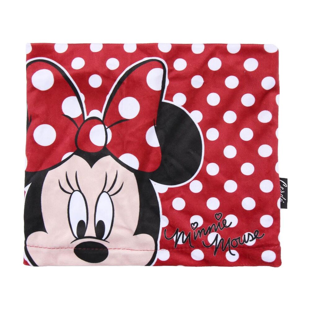 Braga de cuello infantil roja de Minnie Disney con lunares blancos
