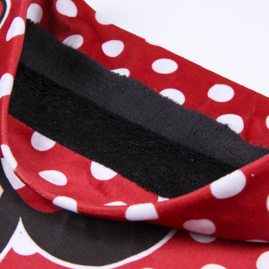 Braga de cuello infantil roja de Minnie Disney con lunares blancos - 3