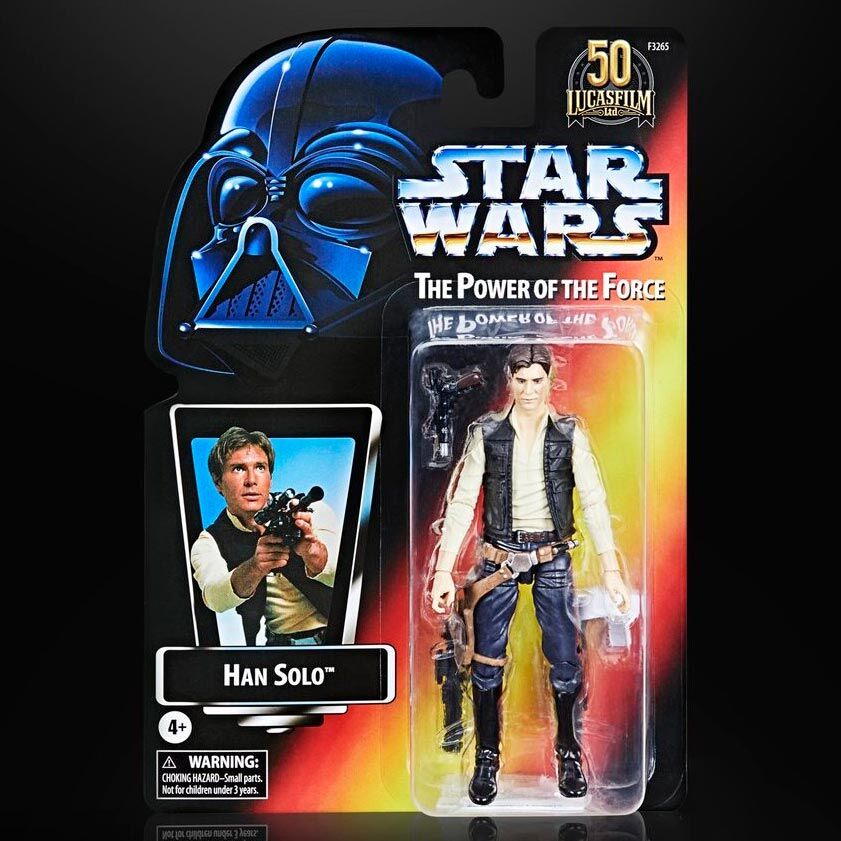 Figura articulada de Han Solo Star Wars Black Series con bláster - 2