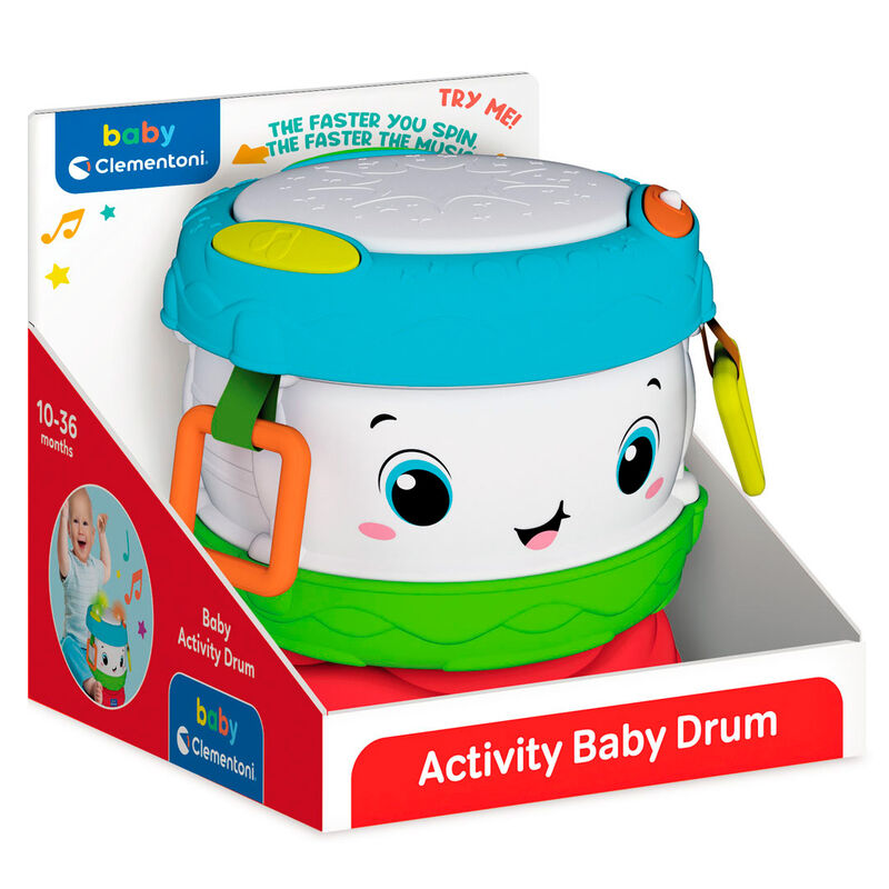 Tambor Baby Clementoni de actividades con luces LED