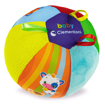 Pelota musical suave Clementoni Baby con diferentes texturas y colores - 2