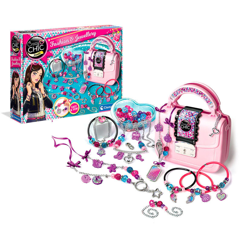 Set Clementoni Crazy Chic para crear joyas con cuentas, cadenas y colgantes - 2