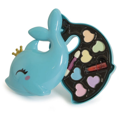 Estuche de maquillaje Crazy Chic con forma de delfín turquesa - 3