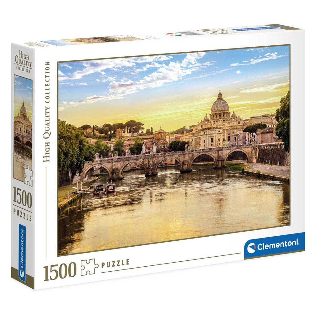 Puzzle Clementoni de 1500 piezas con paisaje panorámico de Roma