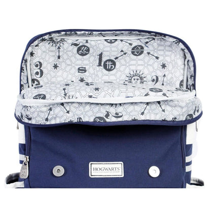 Mochila azul marino Oxford Academy con escudo de Hogwarts - 6