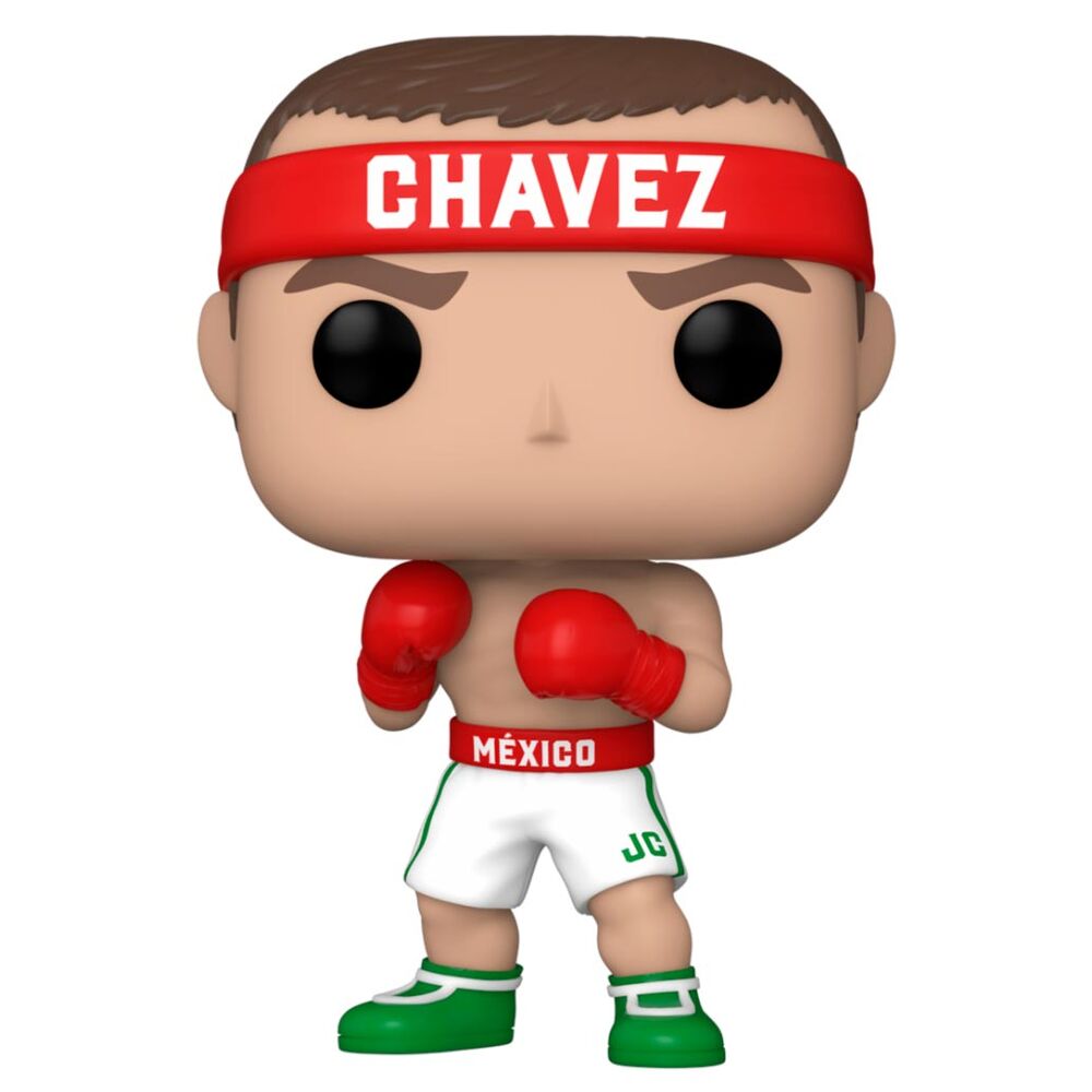 Figura Funko POP de Julio César Chávez con guantes rojos en caja con ventana - 2