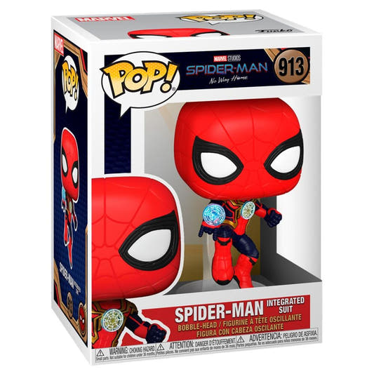 Figura Funko POP de Spider-Man Integrated Suit con traje rojo y negro - 3