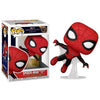 Figura Funko POP! Spider-Man Upgraded Suit en pose de acción