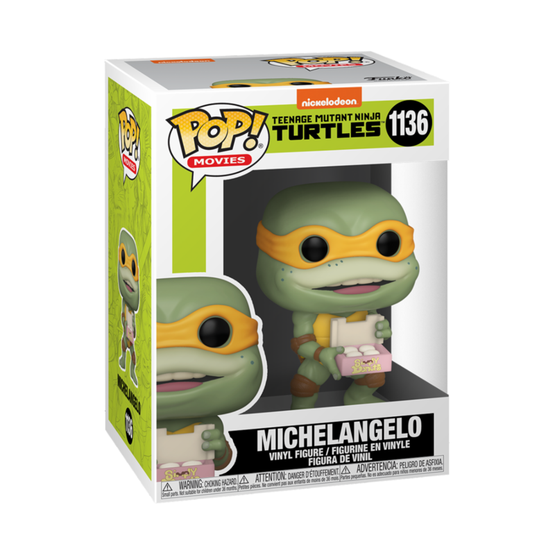 Figura Funko POP de Michelangelo de Tortugas Ninja 2 con máscara naranja - 3