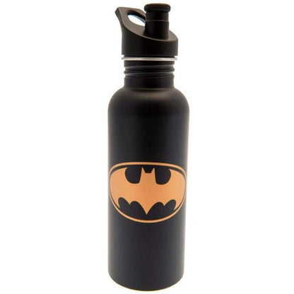 Botella negra Batman DC Comics de 700 ml con emblema amarillo