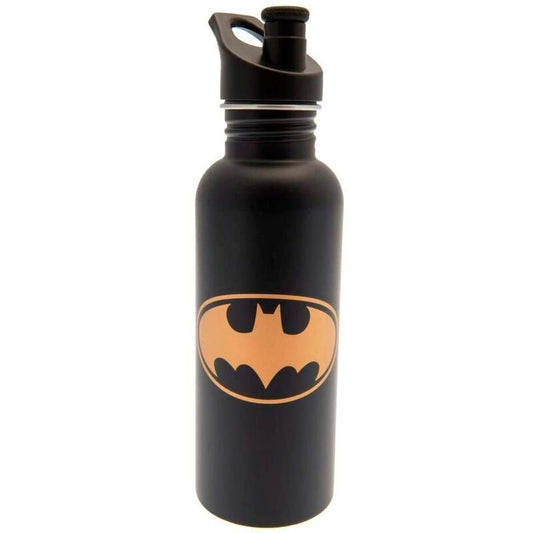 Botella negra Batman DC Comics de 700 ml con emblema amarillo