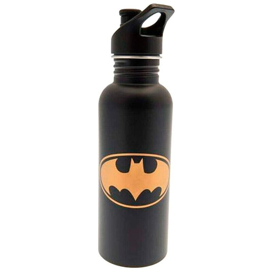 Botella negra Batman DC Comics de 700 ml con emblema amarillo - 2